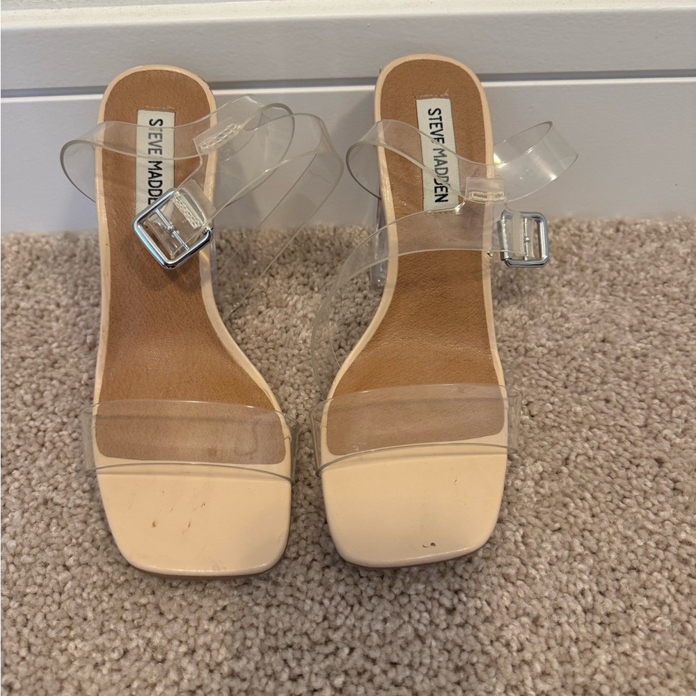Clear heels